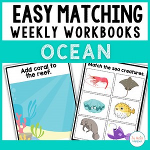 Easy Matching Weekly Workbooks - Ocean Edition