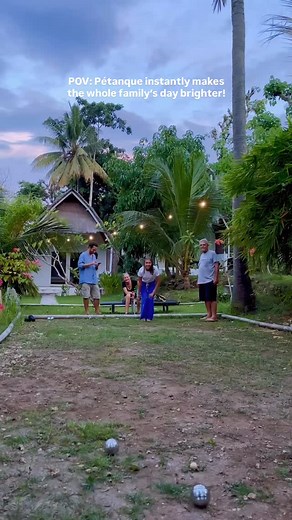 14 reactions | Daytime pétanque fun with the family at Namaste Bungalow in Nusa Penida! simple moments, big smiles 殺☀️﫶 #NusaPenidaStay #ExploreBali #BaliRetreat #NusaPenidaTour #HiddenGem #NamasteBungalows #ExploreNusaPenida #NusaPenidaBungalow #NusaPenidaTravel #NusaPenidaTrip #BaliGuideline #BaliLivin #NusaPenidaHotels #pentaque #francegames | Namaste Bungalows | Facebook