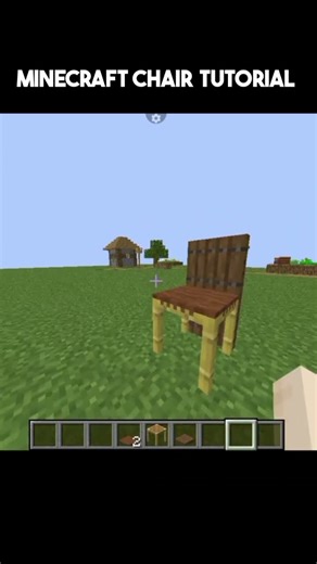 Minecraft chair tutorial|