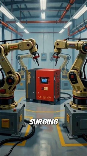 Factory Breakdown… Until This Air Compressor Saves Everything 🤯 #automation #fabrication