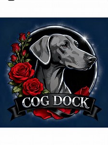 dog funeral logo COG DOCK 😁 stockimg.ai | dog