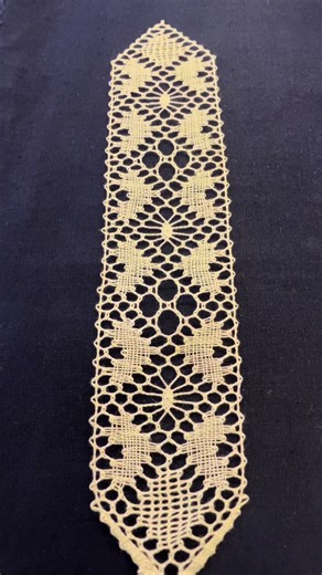 Another handmade lace bookmark finished! Made using leftover thread from a larger project 🧵 #lacemaker #lacemaking #torchon #torchonlace #lace #handmade #crafts #bobbins #bobbinlace #sew #sewing #crafttok #crafting #lacetok #thread #bobbins #craft #bobbinlacemaker #bobbinlacemaking