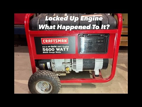 Seized CRAFTSMAN Generator. Engine teardown to diagnose the issue, and testing the powerhead.
