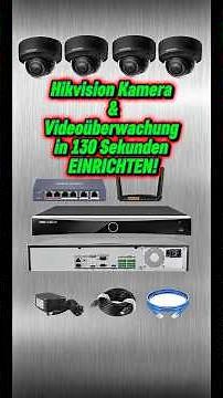 Hikvision Kamera mit NVR einrichten in 130 Sekunden #hikvision #hikvisionkamera #germanprotect
