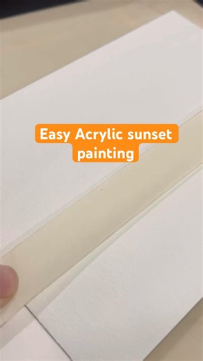 Easy Sunset Painting in Acrylics | Step-by-Step Tutorial