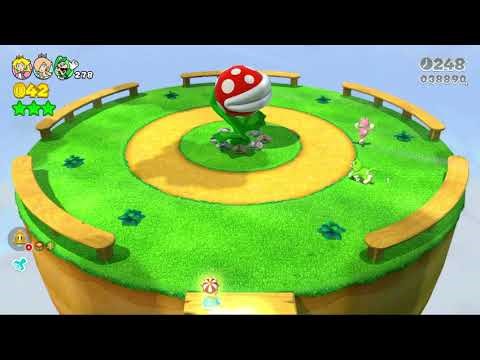 Super Mario 3D World 3 Players Co-op Gameplay (20 Minutes)