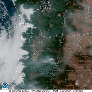 68 reactions · 6 comments | Generally quiet weather going on today! Here's a satellite imagery loop between 10:40 am - 2:40 pm PDT: ➡️ Dissipating marine layer at the coast ➡️ Wildfire smoke contributing to hazy skies ➡️ Cumulus clouds popping up along the Cascade crests | US National Weather Service Portland Oregon | Facebook