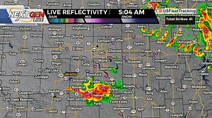 1.5K views · 45 reactions | 5:06 AM RADAR UPDATE: Showers and storms are moving away from OKC, but are near OKC right now. Lightning, small hail and heavy downpours are the main concerns. Moving ESE at 25 mph. | David Payne | Facebook