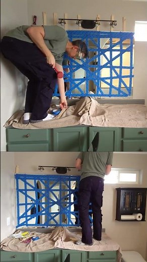 How to remove a glued on Mirror safely