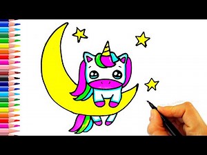 Sevimli Unicorn Çizimi - How To Draw a Cute Unicorn - Kolay Çizimler