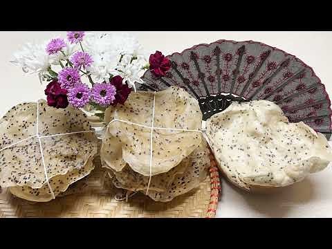 Black Sesame Brown Rice Pancakes, Pan-Frying Tips - Whole Grain Brown Rice Thick Paper Pan Cakes