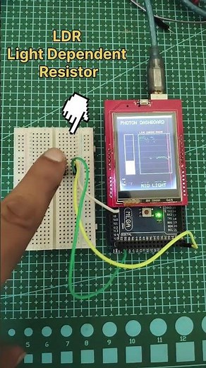 Measuring Light Intensity Using Arduino Mega & LDR | Real-Time Light Graph Display