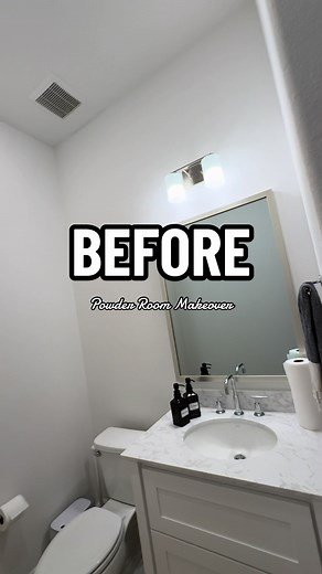 Stunning Vintage-inspired Powder Room Makeover