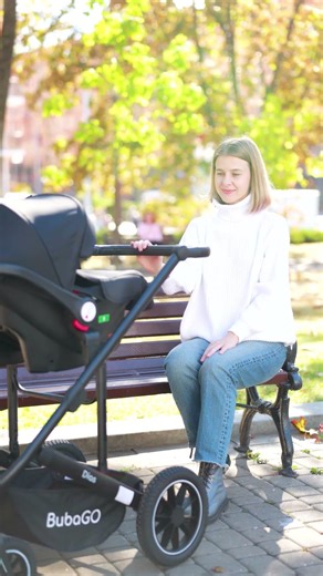 🚗 Автолюлька коляски-трансформера BubaGO Dias 3в1 - комфорт и безопасность с первых поездок.