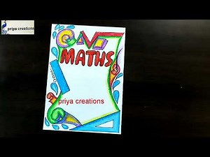 maths projects | maths border design | how to decorate front page of file | math Project page design