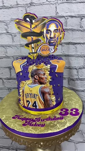 Kobe Bryant Cake for a Special Birthday