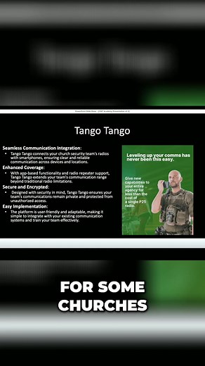 Tango Tango: Encrypted Church Security Communication | Christian Warrior Training