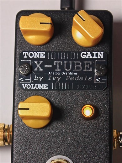 X-Tube GOLD analog overdrive by Ivy Pedals - Guitar Pedal Demo Hello again friends! I have another GOLD X-TUBE demo, featuring some low-gain riffing with a brighter tone setting. Ivy Pedals is currently on vacation mode until the 2nd - after that my Reverb will be back up with a few new builds! So this is the X-Tube analog overdrive by Ivy Pedals. This is a new version of the X-Tube, and the main differences are that the GOLD version is more of a true overdrive and passes more of your original s