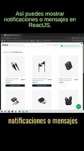 Así puedes mostrar notificaciones o mensajes en ReactJS. #programacionweb #desarrolloweb #programadoresweb #ReactJS #javascript | Progamacion web