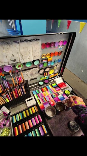 Setting Up for ASMR Face Painting Event