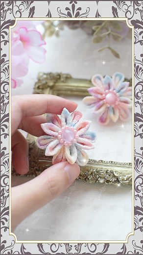 ダイソーで作る！ゆめかわしいつまみ細工