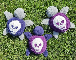 Crochet Turtle Skull Amigurumi Pattern: Halloween Decor (PDF Download) - Etsy