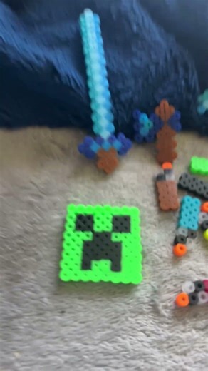 Minecraft full load out perler art #perlerartist