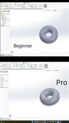 Stop Modeling the Hard Way | Circular Sweep #sweep #solidworks #tutorials #bearing #circularmotion