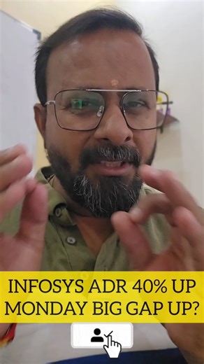 INFOSYS ADR 40% UP MONDAY BIG GAP UP? #infosys #infosysadr #yencarry #tradedeal #gapup | Marketguru Financial Training Center