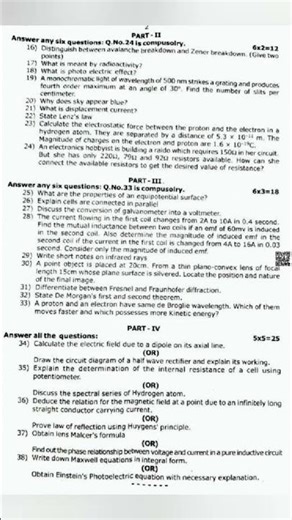 TN 12th Physics Half Yearly Exam Question Paper 2025|TN 12th Physics Important Questions 2025#shorts