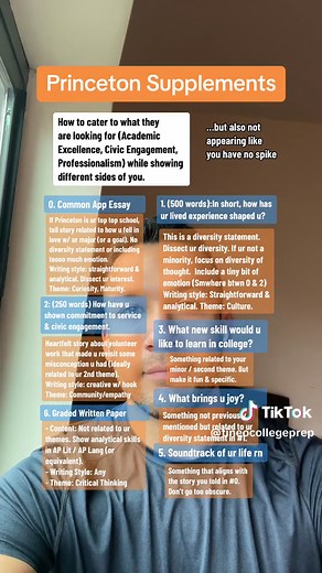 Princeton supplements advice . . . . . . . . #collegeapplications #collegeadmissions #princeton #princetonadmissions #princetonuniversity