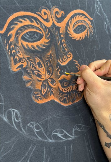 Creating Unique Tool Band Back Piece with Bleach Painting