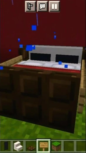 How to make a nice bed in Minecraft PE 🤯