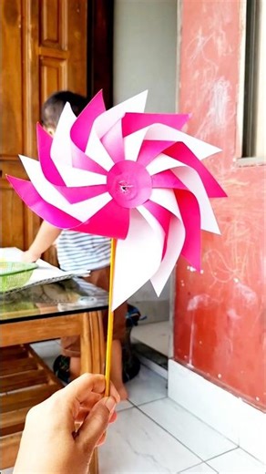 paper pinwheel making #pinwheel #shorts
