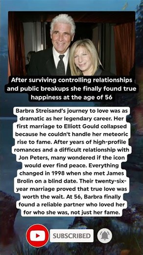 Why It Took Barbra Streisand 56 Years To Find Real Love