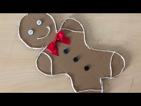 DIY: How to Make a Gingerbread Man Out of Cardboard