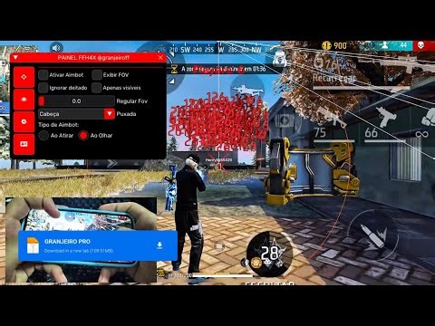 MOD MENU GRÁTIS NOVA ATUALIZAÇÃO FREE FIRE ANTI BLACKLIST PAINEL IOS/ANDROID ANTI BAN 100% RANQUEADA