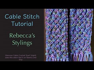 Four Cross Front Crochet Cable Stitch Tutorial