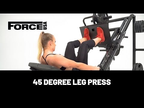 Force USA 45 Degree Leg Press with Calf Block