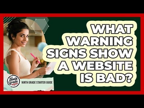 What Warning Signs Show A Website Is Bad?