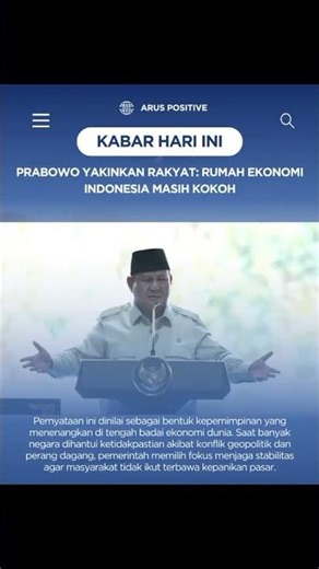 #jagaindonesia #jagaekonominasional #antipanik #umkmpenggerakekonomi #optimisindonesia