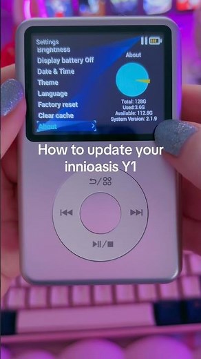 How to update the Innioasis Y1 #tutorial #innioasis #mp3player #digitalaudioplayer #ipod
