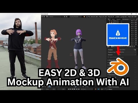 Blender Advanced Character Animation with QuickMagic AI
