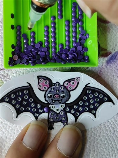 ASMR Bat Youtube link in bio #asmr #diamondpainting #fyp