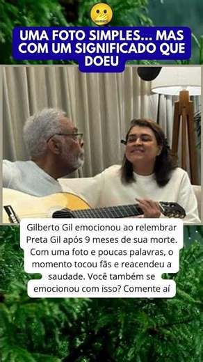 Gilberto Gil moves audiences by remembering Preta Gil after 9 months.