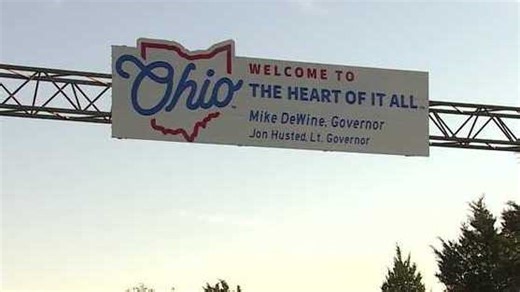 'Ohio, The Heart of it All': New welcome signs installed along Ohio state border