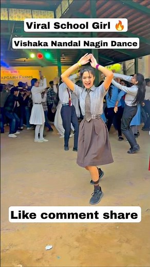 Vishakha Nandal's Captivating Nagin Dance Performance।। The Viral School Girl ।। #viralschoolgirl