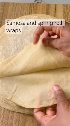 Perfect samosa and spring roll wraps #samosa #springroll #shorts #recipe #wrap