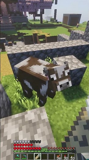 nametag easter egg with cows in Minecraft tutorial