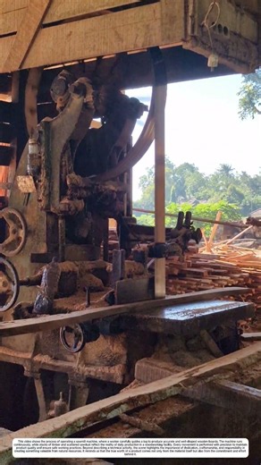 Wood Cutting: How a Vertical Band Saw Turns Rough Timber into Smooth Boards